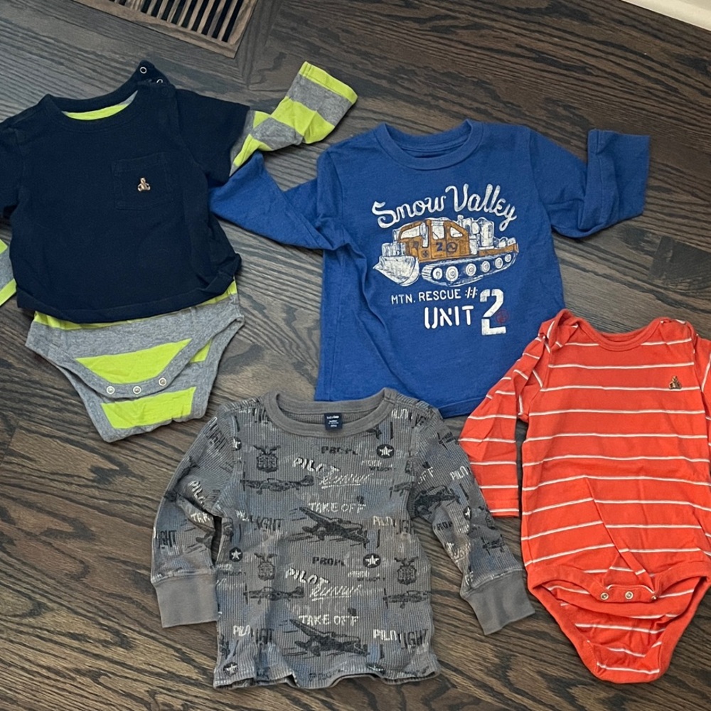 Colorful GAP Baby Toddler Boys bodysuit & top Collection